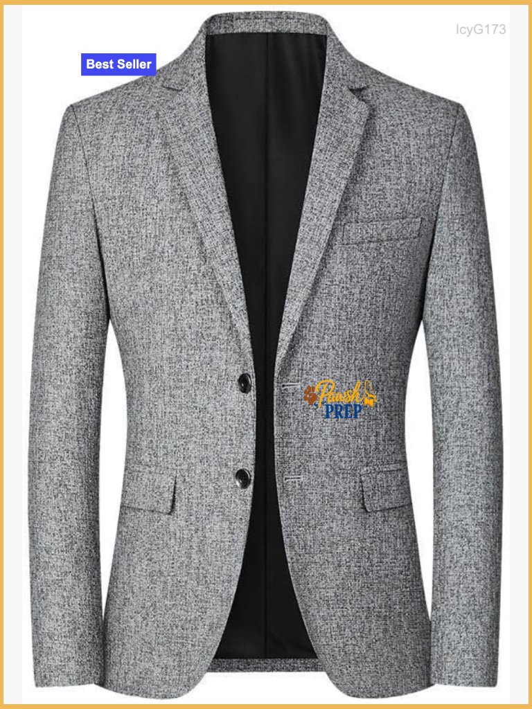 Men's Slim Fit Blazer 2 Button Casual Suit Jacket Lightweight Sport Coat Travel